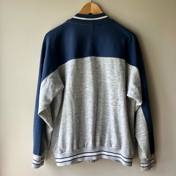 Pierre Cardin Sweatsuit Jacket Blue Gray Large - Picture 8 of 8